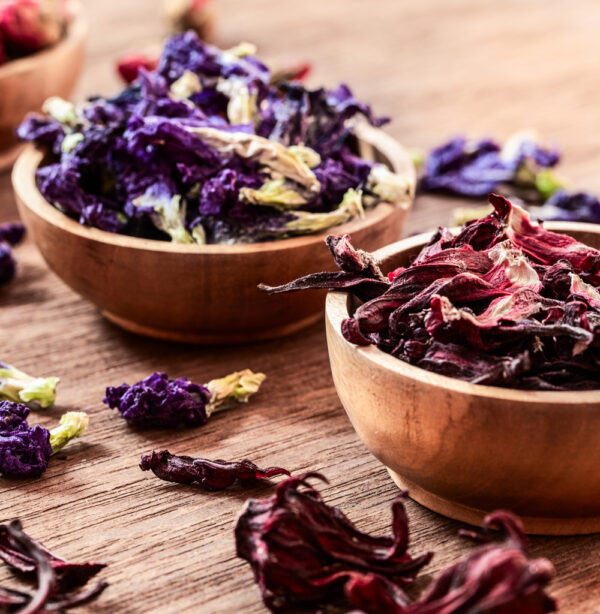 Dried Butterfly Pea Flower & Hibiscus Flower Set